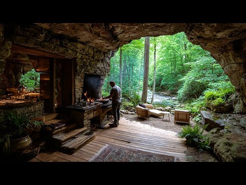 Solo Survival Sprint: 3 Days To Build A Cave Shelter & Secure Food In The Deep Forest