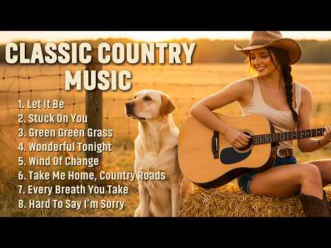 Classic Country Music Timeless 60s, 70s, 80s Let It Be, Stuck On You, Green Green Grass of Home
