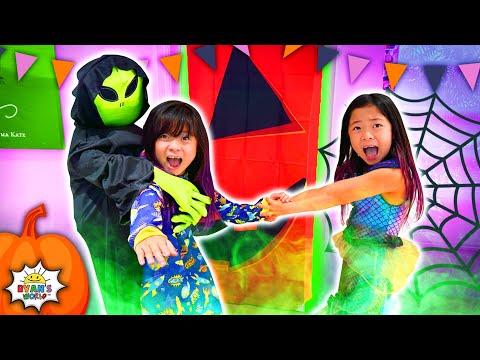 Emma & Kate Trick or Treating Challenge for Halloween Candy!