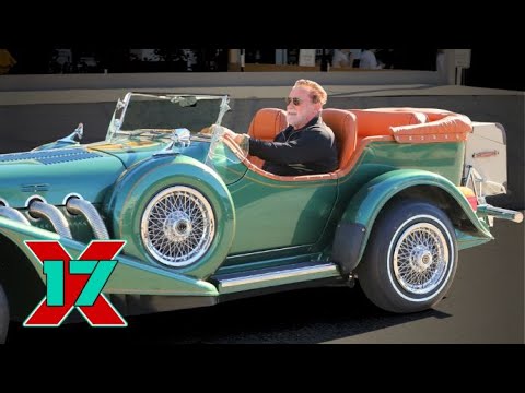 Arnold Schwarzenegger Takes A Vintage Mercedes For A Malibu Test-Drive