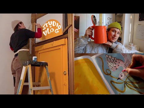 painting everything in my art studio because I'm sad