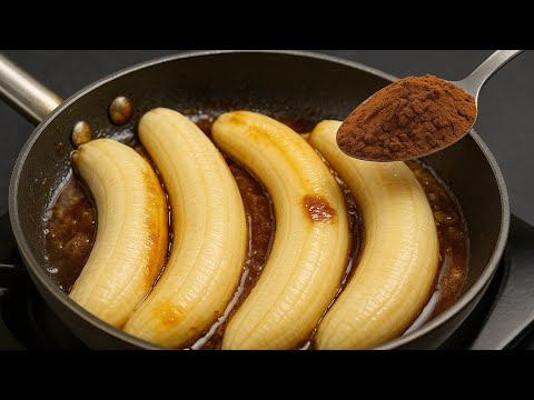 Berühmtes Dessert, das die ganze Welt verrückt macht! Kein Ofen nötig, nur 1 Ei! 🍌🍫
