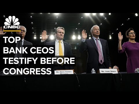 Big bank CEOs testify before Congress at oversight of Wall Street firms hearing — 12/6/23