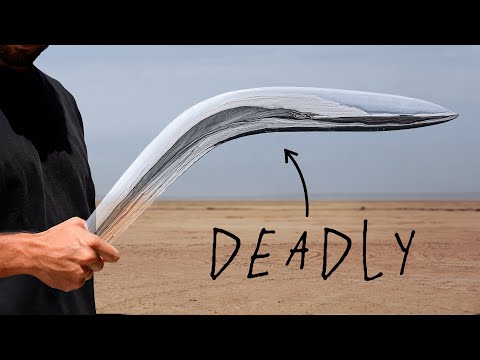 I Made a Transparent Boomerang (it's lethal)