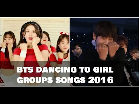 💚 BTS (방탄소년단) dancing to girl groups' songs 2016 💚