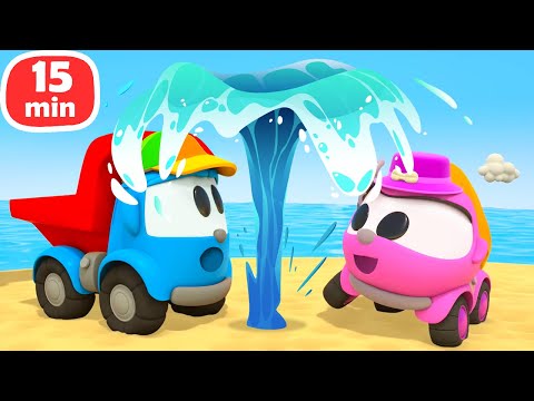 Грузовичок Лева нашел фонтан под землей и сделал аквариум! Мультики для малышей про машинки