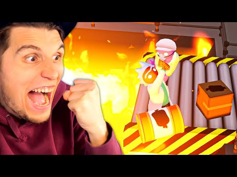 Paluten & Maudado werfen böse Leute ins FEUER | Gang Beasts