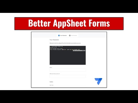Better AppSheet Forms