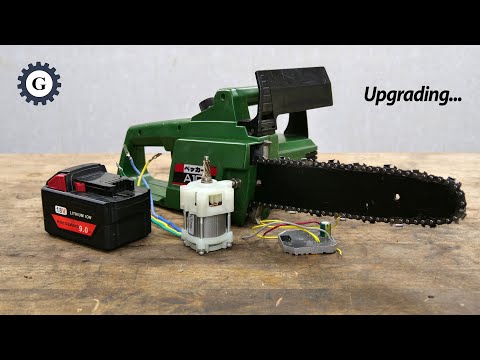 36V Brush to 18V Brushless Chainsaw Upgrading | Shindaiwa A10