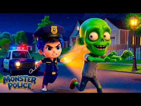 Zombie di Kota! | Polisi Monster 🚨 | Lagu Anak-anak | Bahasa Indonesia