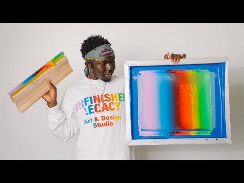 How To Screen Print Gradient "Split Fountain" Technique