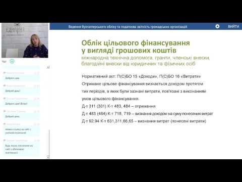 Ведення бухгалтерського обліку та податкова звітність громадських організацій