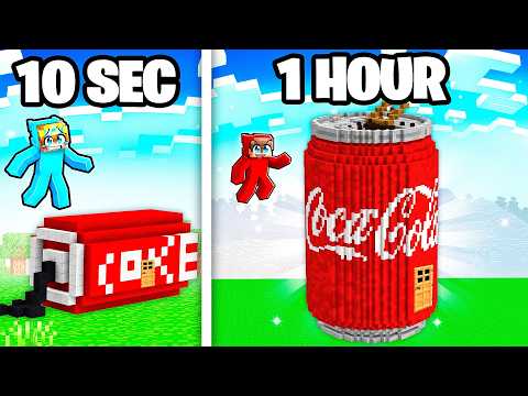 10 Seconds vs 1 Hour COCA COLA House Challenge!