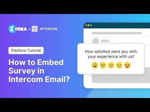 How to Embed Survey in Intercom Email?
