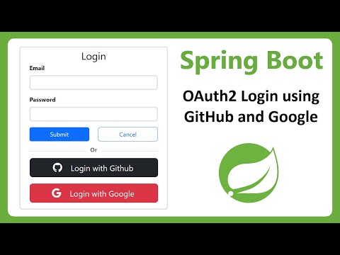 Add OAuth2 Authentication to Spring Boot using Github and Google Providers | Add Social Login