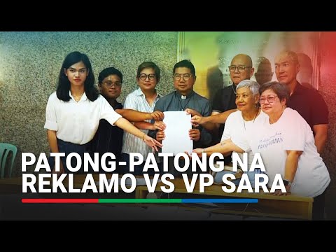 VP Sara sinampal ng patong-patong na reklamo ng civil society groups | ABS-CBN News