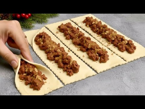 If you have puff pastry and nuts, prepare something quickly! The holidays are just around the corner