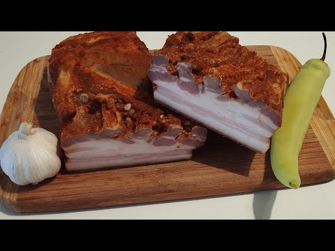 Slanina pecena u rerni-Bez dimljenja i susenja-Recept(Bacon baked in the oven-No smoking-Recipe)👌👌👍👍