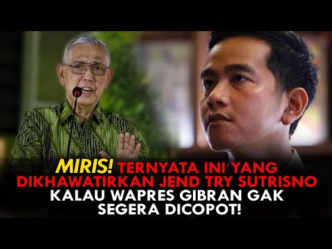 MIRIS! TERNYATA INI YANG DIKHAWATIRKAN JEND TRY SUTRISNO KALAU WAPRES GIBRAN GAK SEGERA DICOPOT!