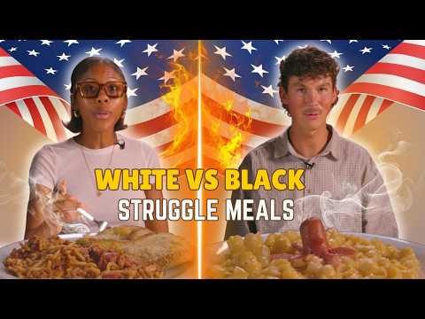 White vs Black: We Try Each Others Struggle Meals ⎸ Taste Wars