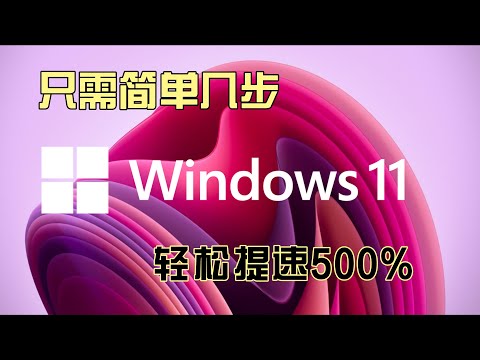 Windows 11提速500%！只需几步设置，让电脑更快更安全，存储空间更优化！| 新系统必备 | D1科技站