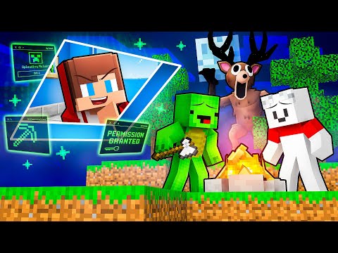 JJ Became ADMIN To TROLL Mikey in Minecraft - Maizen (99 Nights In The Forest)