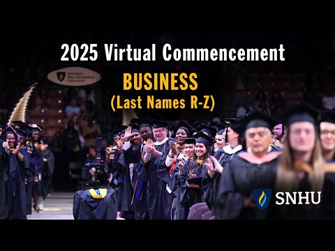Virtual Commencement: Business (Last Names R-Z), Saturday, Dec 13 at 3pm ET