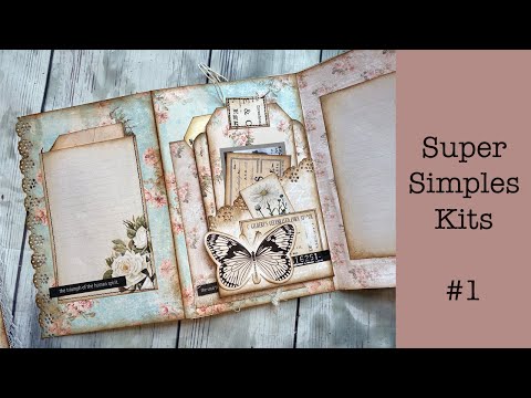 Super Simples 1: Entire Junk Journaling Spread w/ all the Extras. Super Easy. Beginner Junk Journal
