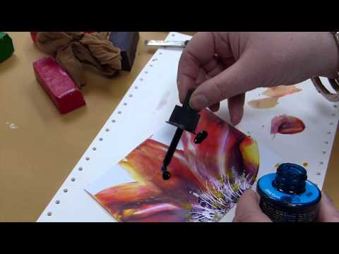 Encaustic Blumentechnik "Floral" / Encaustic Flower Technique 'Floral'