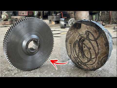 How Machinists Craft a High-Accuracy Threaded Gear From Solid Iron | Amazing Workshop Skills