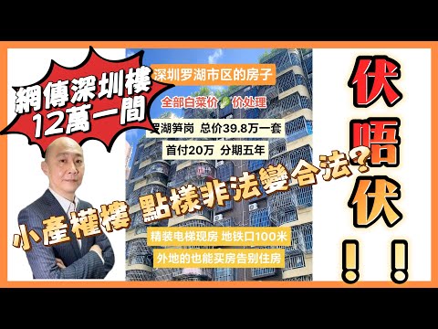 香港網傳深圳樓12萬有一間?| 小產權樓最新玩法| 非法變合化!