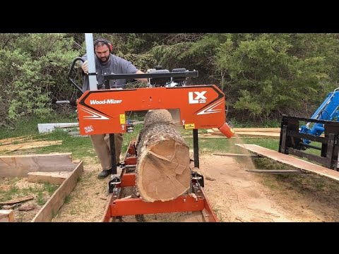 Woodmizer LX25 vs BIG RED OAK!  Go for Slabs? Boards? or Both?