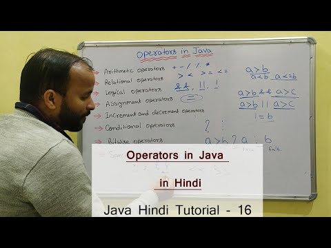 Operators in Java programs in Hindi - 16 | Java tutorial | CSE gyan