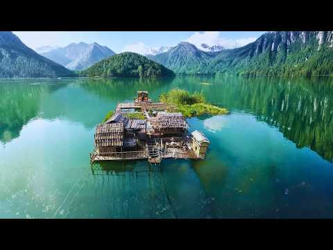 Time-Lapse: He Left Civilization to Build a Floating Self-Sustaining Island | Part.2