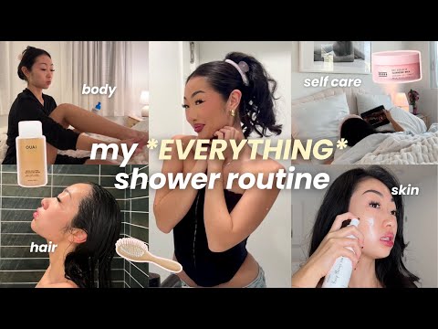 the ultimate EVERYTHING shower routine | skincare, haircare, bodycare + shave routine