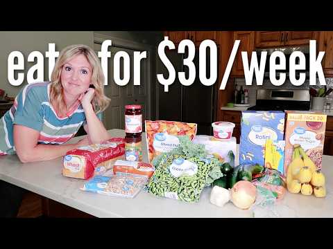 How to eat for $30 a Week from Walmart | EASY Cheap Meal Ideas | Emergency Grocery Budget Shopping