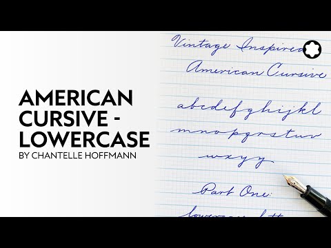 American Cursive - Lowercase by Chantelle Hoffmann 