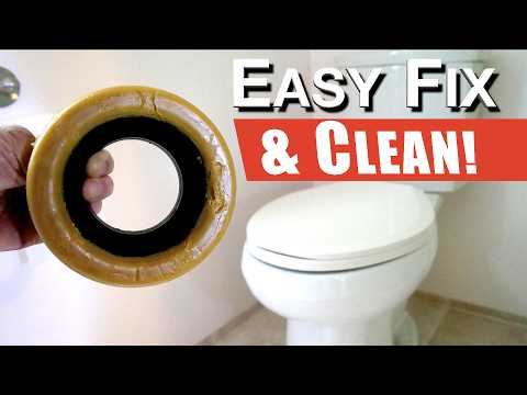How to:  Replace Failed Toilet Wax Ring.  Easy DIY Fix Leak