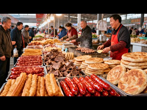 A distinctive farmers' market in Zhengzhou, Henan, China, offering a rich culinary experience.