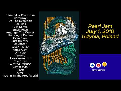 Pearl Jam July 1, 2010 Gdynia Poland Full Show LIVE Music Concert Alternative Grunge Set Backspacer