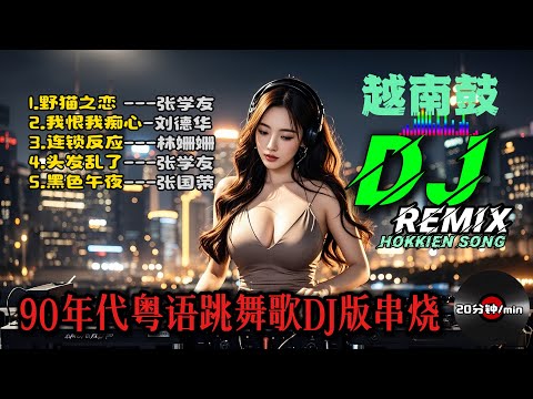 粤语DJ版 串烧【越南鼓DJ】Vinahouse 强节奏 |【跳舞快歌】张学友野猫之恋 | 刘德华我恨我痴心 | 张国荣黑色午夜 | 林姗姗连锁反应  Cantonese Song DJ Remix