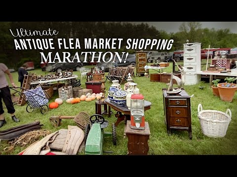 Ultimate Antique Flea Market Shopping Marathon: Best Antique Buying, Hauls & Decorating in 1 Video!