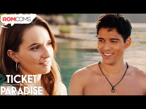 Falling for a Stranger on Vacation (Kiss Scene) | Ticket to Paradise | RomComs