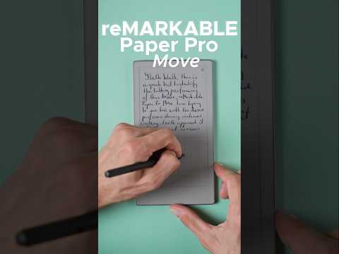 Writing Feels Amazing on the reMarkable Move! #remarkable2 #einktablet