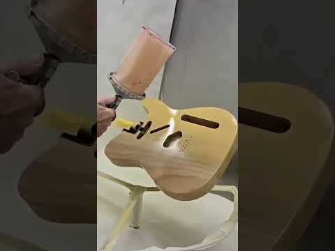 Watch Jay Nelson spray Roasted Butterscotch on a Tele for this #JaySpray. 🤎