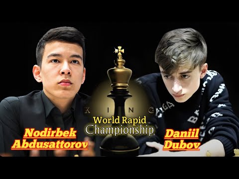 Daniil Dubov vs Nodirbek Abdusattorov | World Rapid Championship | Dubov with his Signature Sweater