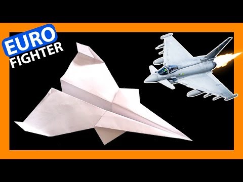 How to make paper plane EUROFIGHTER