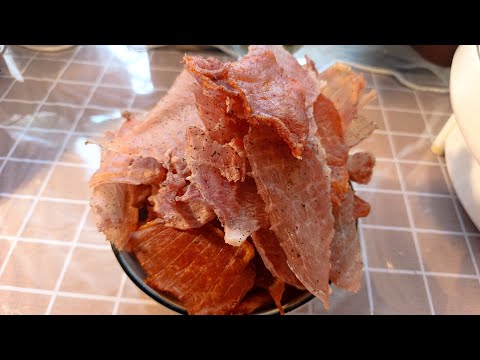 Джерки (мясные чипсы) в электросушилке. Домашний рецепт с подробностями. Результат как в магазине!