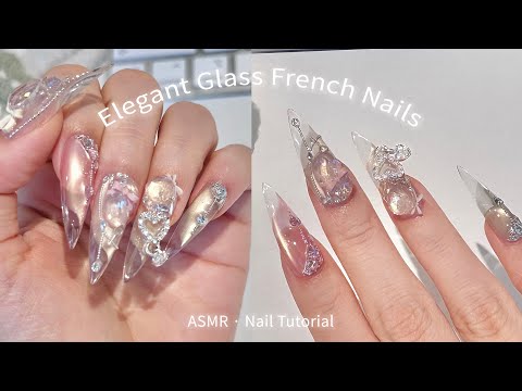How to Create Elegant Glass French Nails ✨ (ASMR)