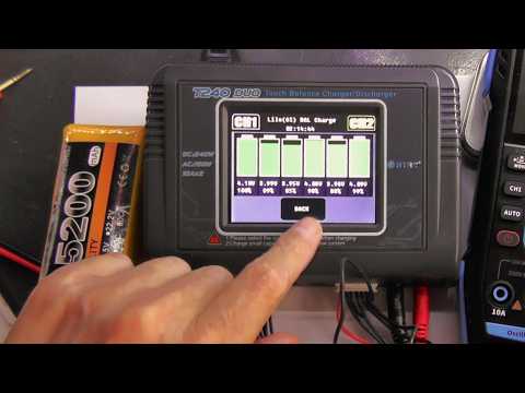 Powerful charger with touch screen HTRC T240, for all types of batteries, disassembly and modific...